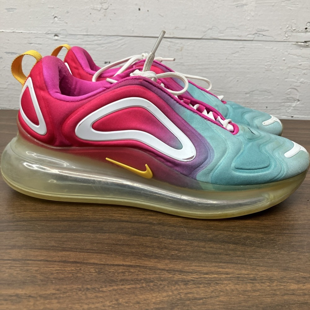 Nike Air Max 720 Shoes Womens Size 8 Pink Blue Aqua Gradient Sneaker - Picture 2 of 10